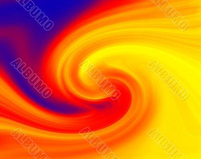 Paint swirl fire