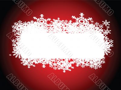snowflake note red