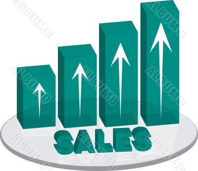 sales plinth green up text