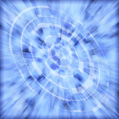 technical speed blue