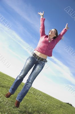 Ecstactic woman