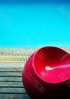 By the pool
