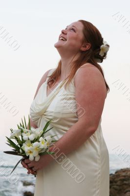 Joyful bride