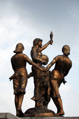 Bronze statues