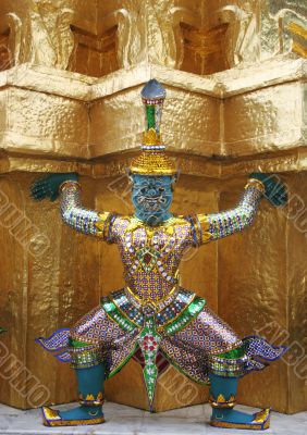 Statue at the Grand Palace, Bangkok, Thailand.