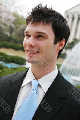 Happy businessman
