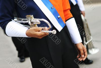 In the marching band