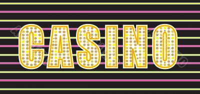 casino sign in lights