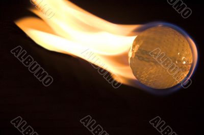 Flaming Golf Ball