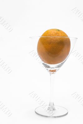 Orange in a Martini Glass