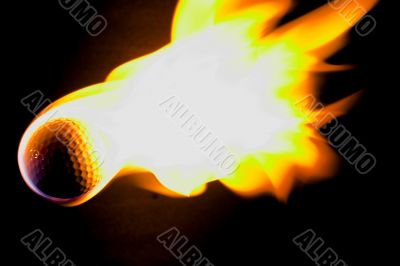 Flaming Golf Ball