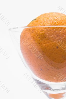 Orange in a Martini Glass