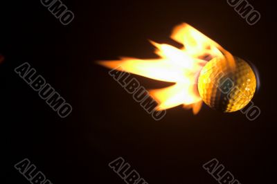 Flaming Golf Ball