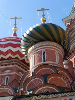 Vasily Blazhennogo`s cathedral, domes