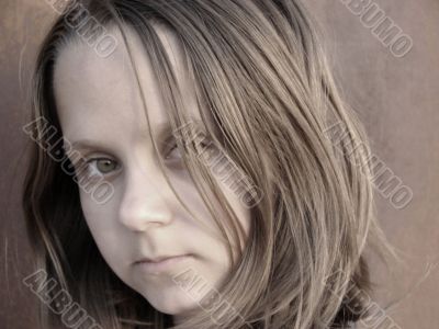 Portrait of the girl. Sight