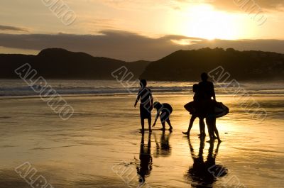 Golden beach