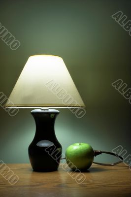 an apple powered lamp