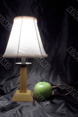 an apple powered lamp
