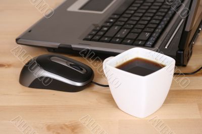 laptop and mouse