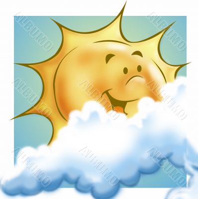 Sun and clouds