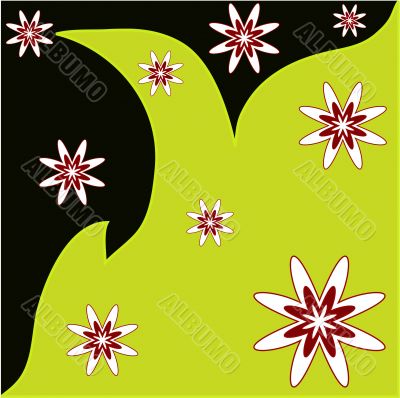 Abstract floral design