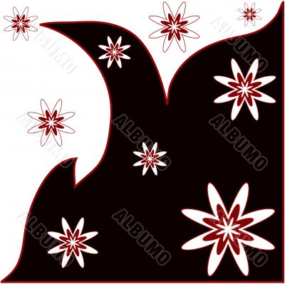 Abstract floral design