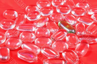 decorative clear glass stones