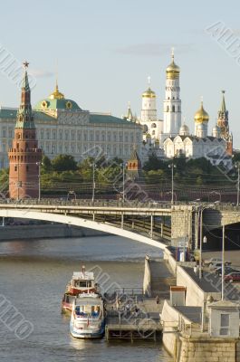Moscow river and Kremlin