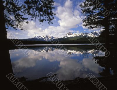 Little Red fish Lake & Puffy Clouds