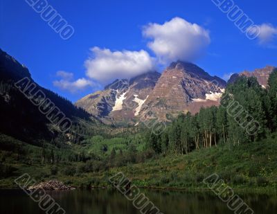 Maroon Bells Summer Clouds