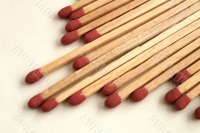 Close up picture of matches.