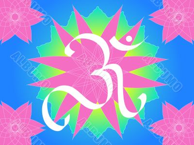 Indian Om symbol