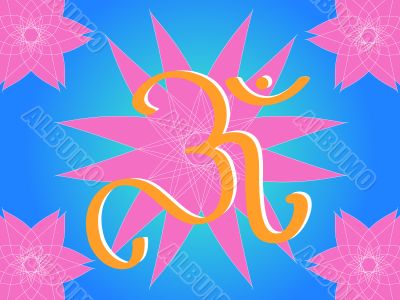 Indian Om symbol