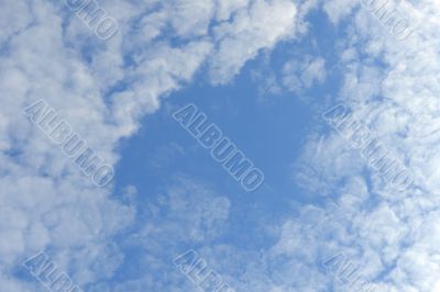 white clouds