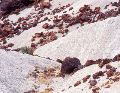 Red and White Rocks