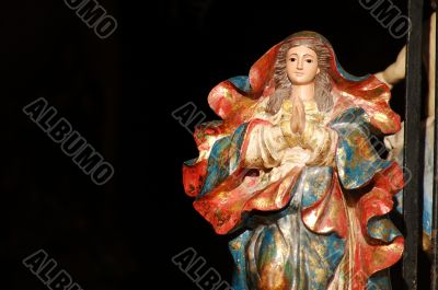 Wooden statue of a Saint