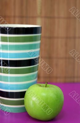 Cup and fruit