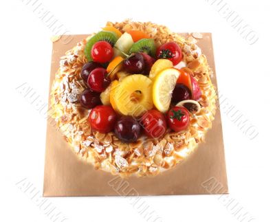 Cake with fruit