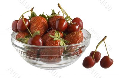 strawberries and cherries