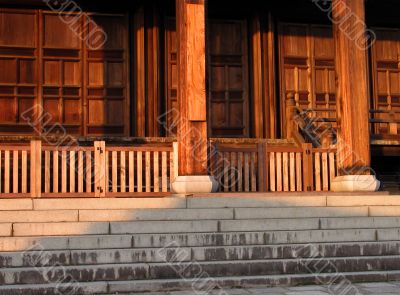Wooden temple-architectural detail