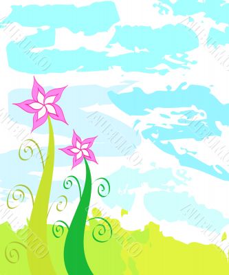 Artistic flowers design