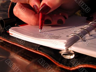 Writing the schedule