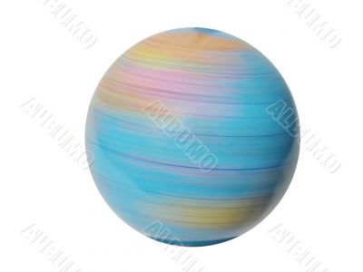 Spinning globe-design element-clipping path
