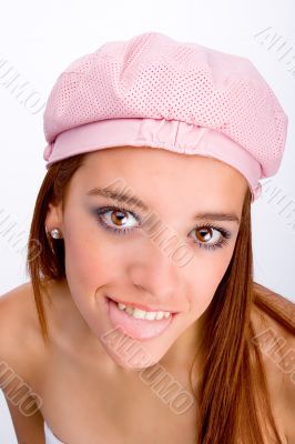 Girl with tongue