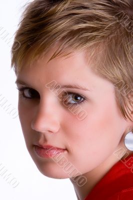 German girl close-up
