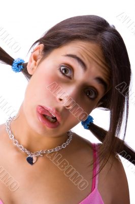 Teen and tongue