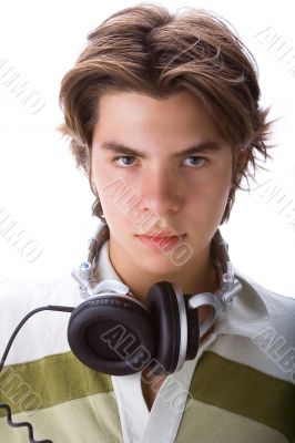 Boy with headphones