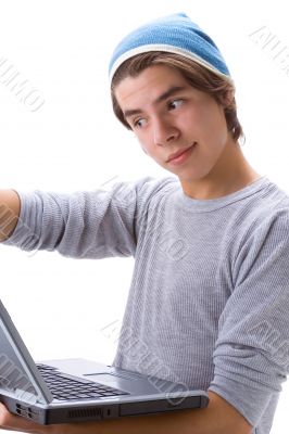 Boy and Laptop 4