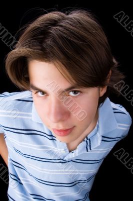 Boy in blue