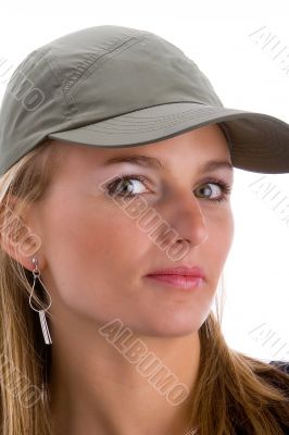 Blonde with hat